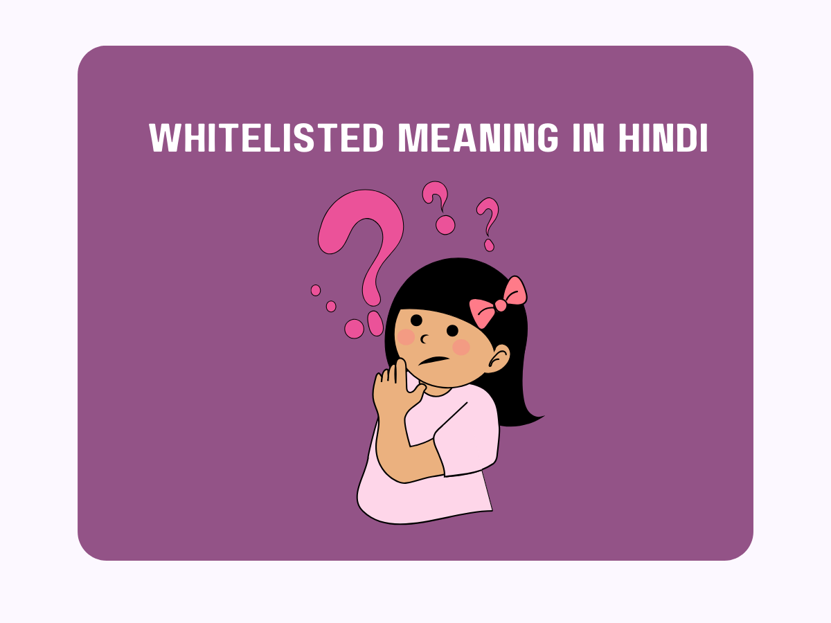 Whitelisted Meaning in Hindi