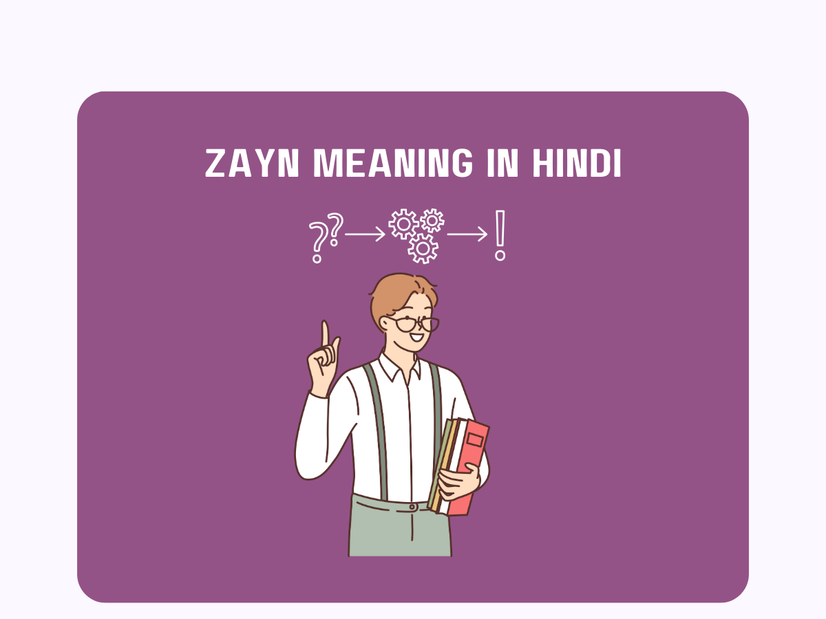 'Zayn Meaning In Hindi'
